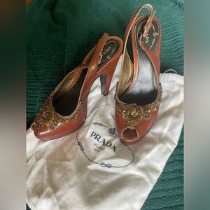 Size 36 Prada Calzature Donna Slingback Heels